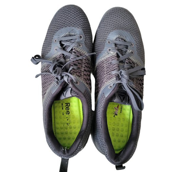 Reebok Mens Work Print Coal Grey/Black Safety Composite Toe Cap Men's 11W RB4248 - Picture 6 of 7